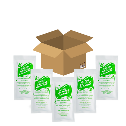 Jetted Tub Cleaner Concentrate – Box of 100 for Bulk Cleaning | Professional-Grade