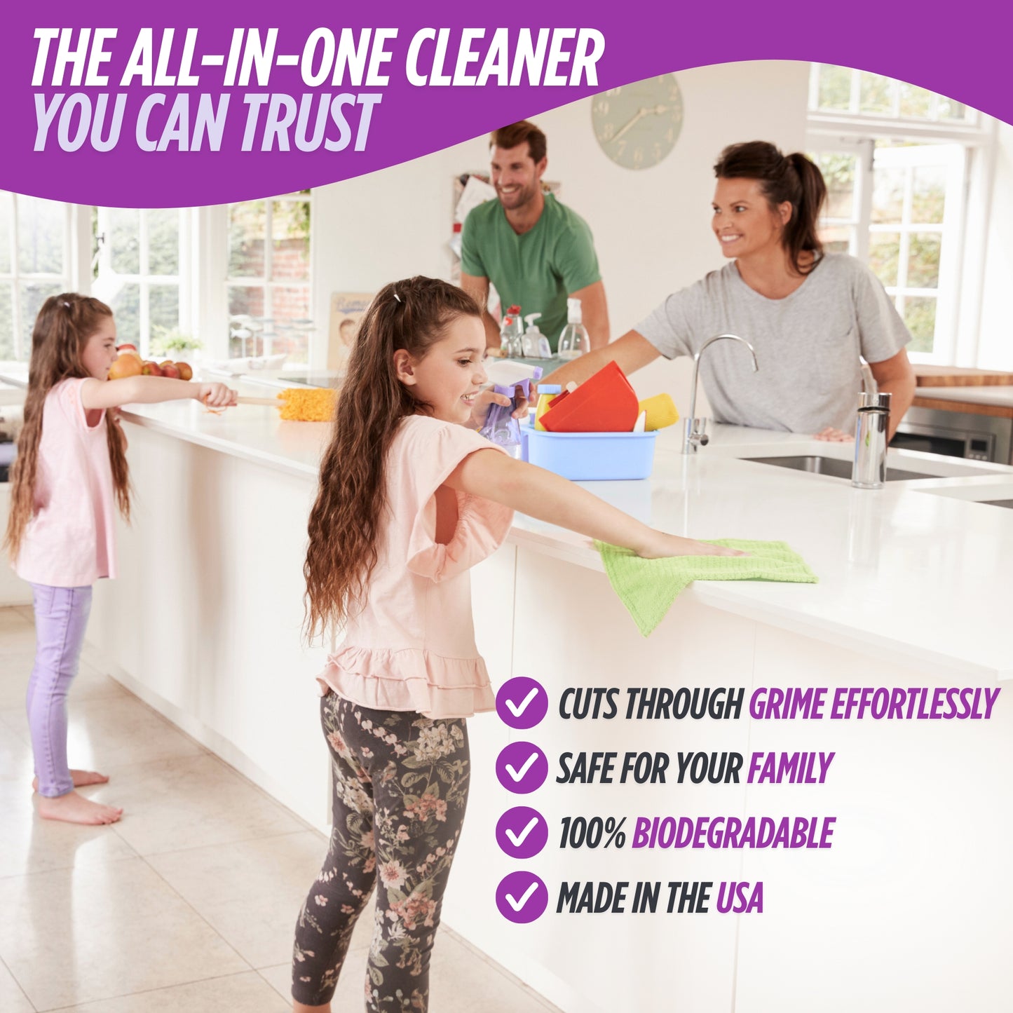 All-Purpose Cleaner + 4X Refill – Combo with Concentrate Bottle