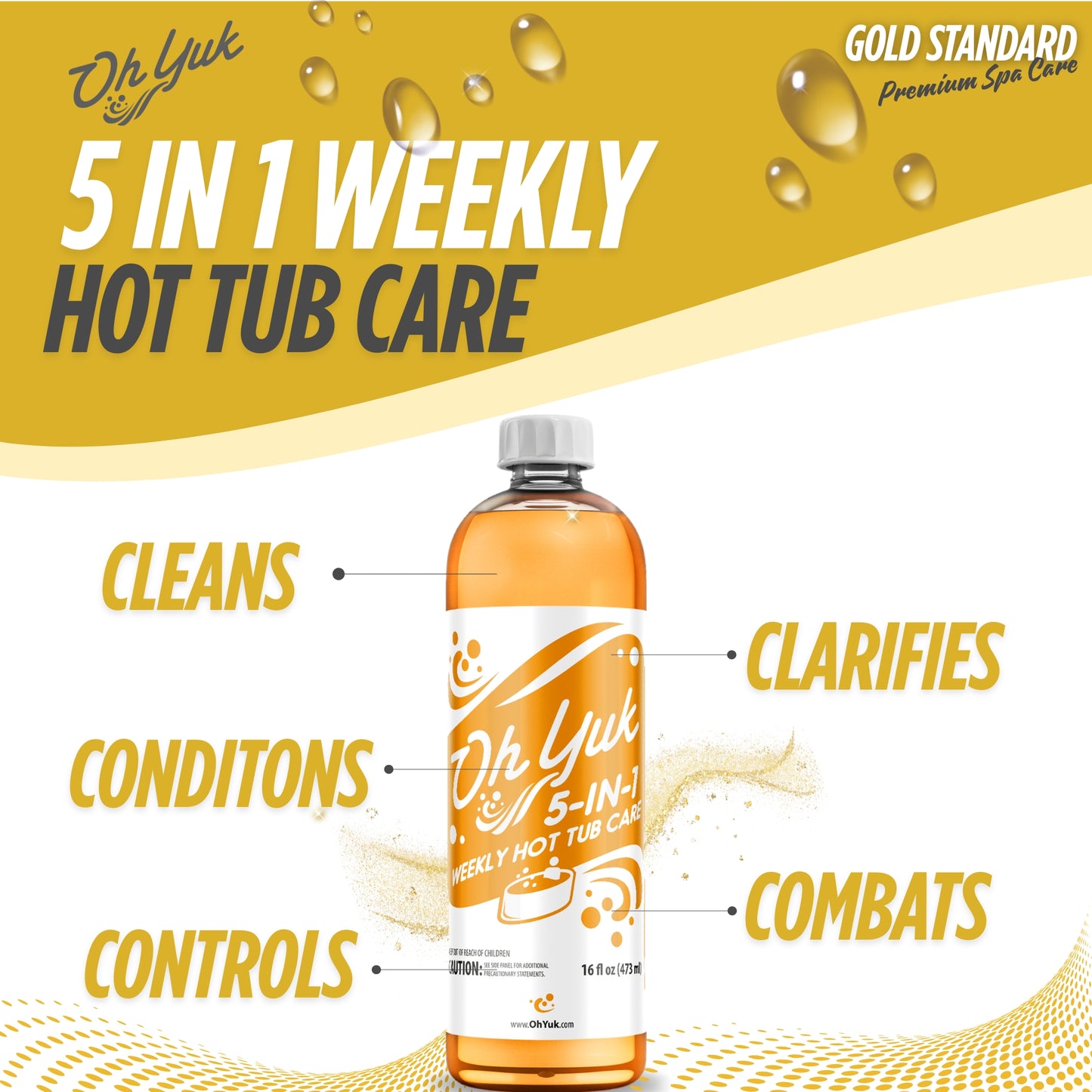 NEW! 5-in-1 Weekly Hot Tub Care - All-in-One Spa Maintenance