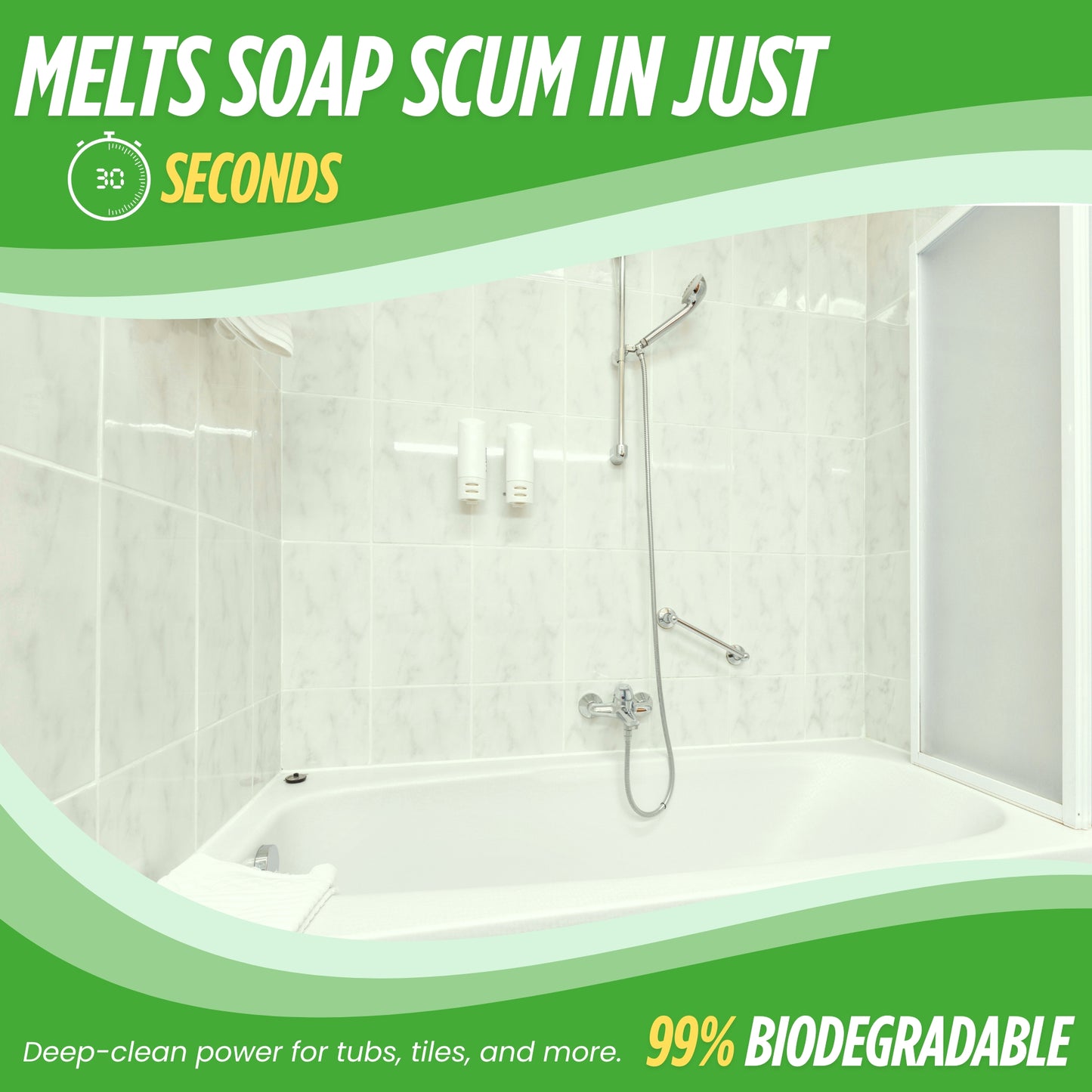 Tub & Tile Cleaner + 4X Refill – Combo with Concentrate Bottle