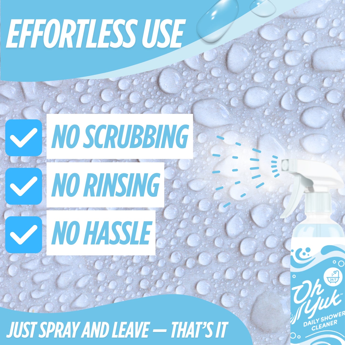 Daily Shower Cleaner + 10X Refill – Combo with Concentrate Bottle