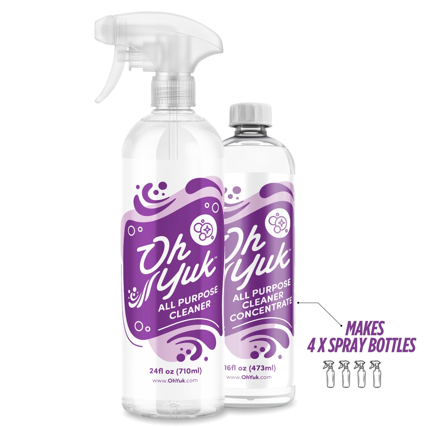 All-Purpose Cleaner + 4X Refill – Combo with Concentrate Bottle