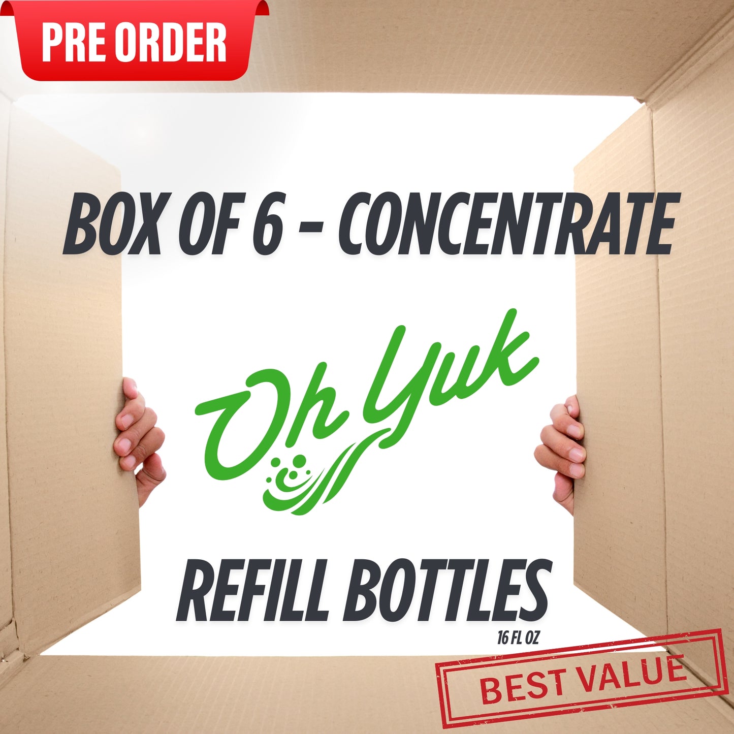 Oh Yuk Box of 6 – All-in-One Household Cleaner Concentrate Kit