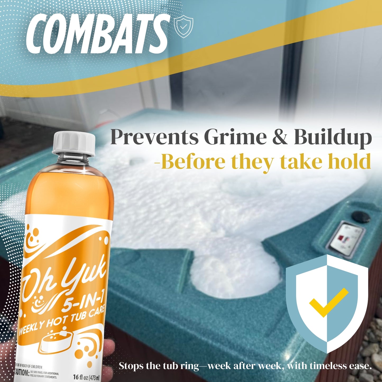 NEW! 5-in-1 Weekly Hot Tub Care - All-in-One Spa Maintenance