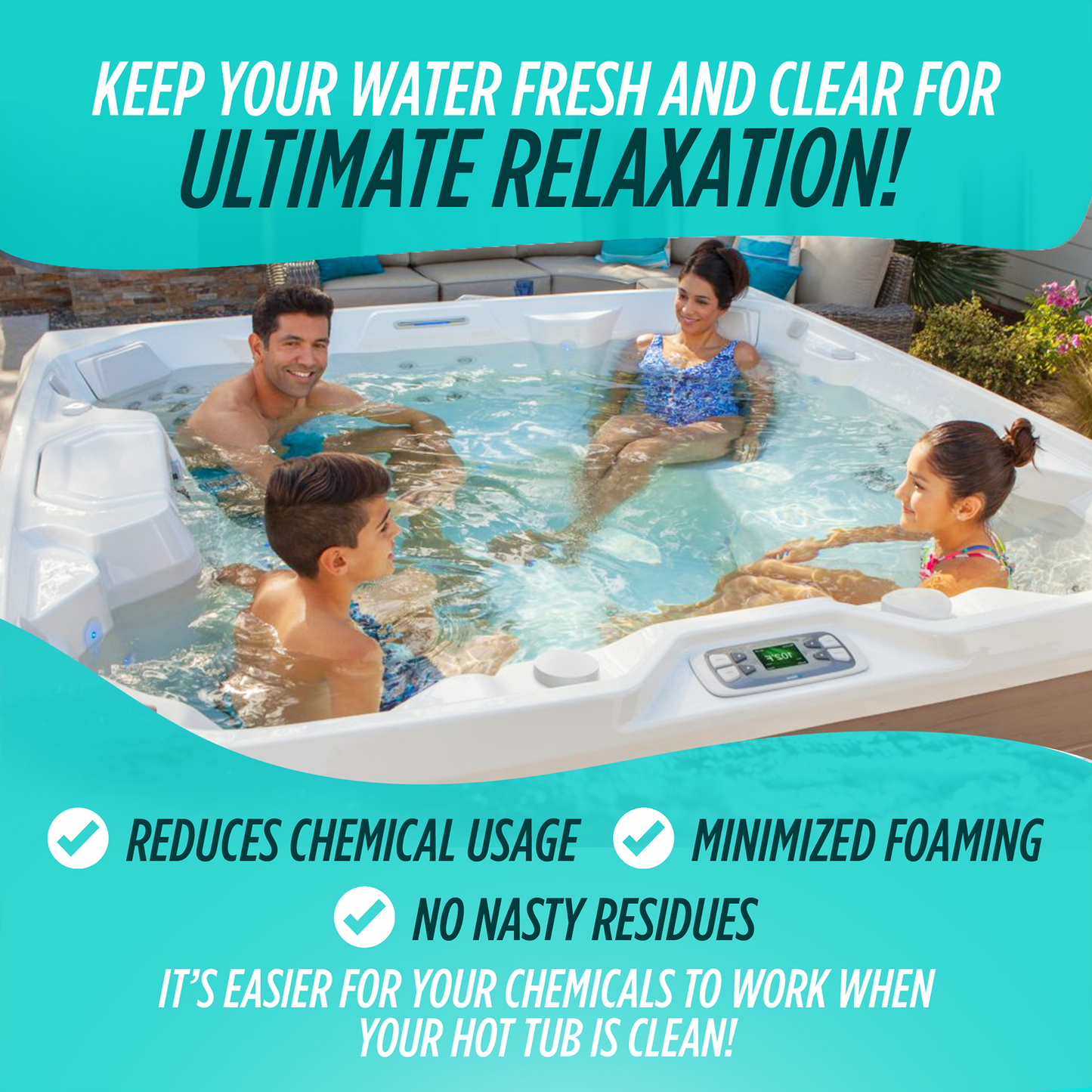 Healthy Hot Tub Cleaner - 1 Gallon