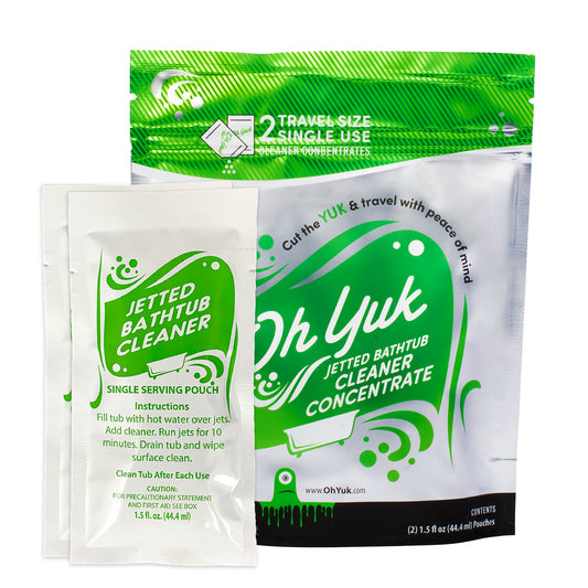 Jetted Tub Cleaner - 2 Travel Pouches