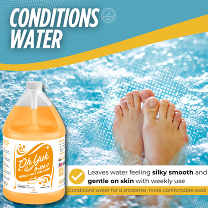 Oh Yuk 5-in-1 Weekly Hot Tub Chemicals - 1 Gallon