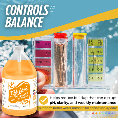 Oh Yuk 5-in-1 Weekly Hot Tub Chemicals - 1 Gallon