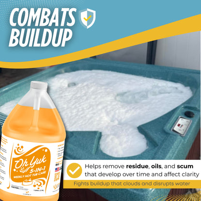 Oh Yuk 5-in-1 Weekly Hot Tub Chemicals - 1 Gallon