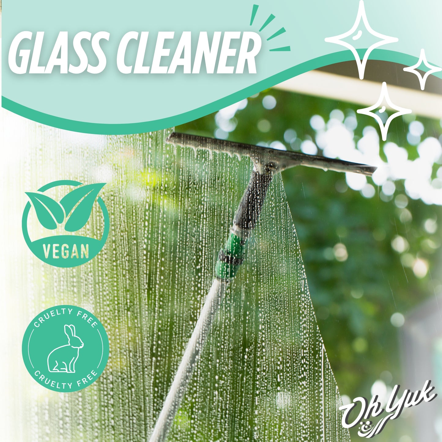 Glass Cleaner + 4X Refill – Combo with Concentrate Bottle