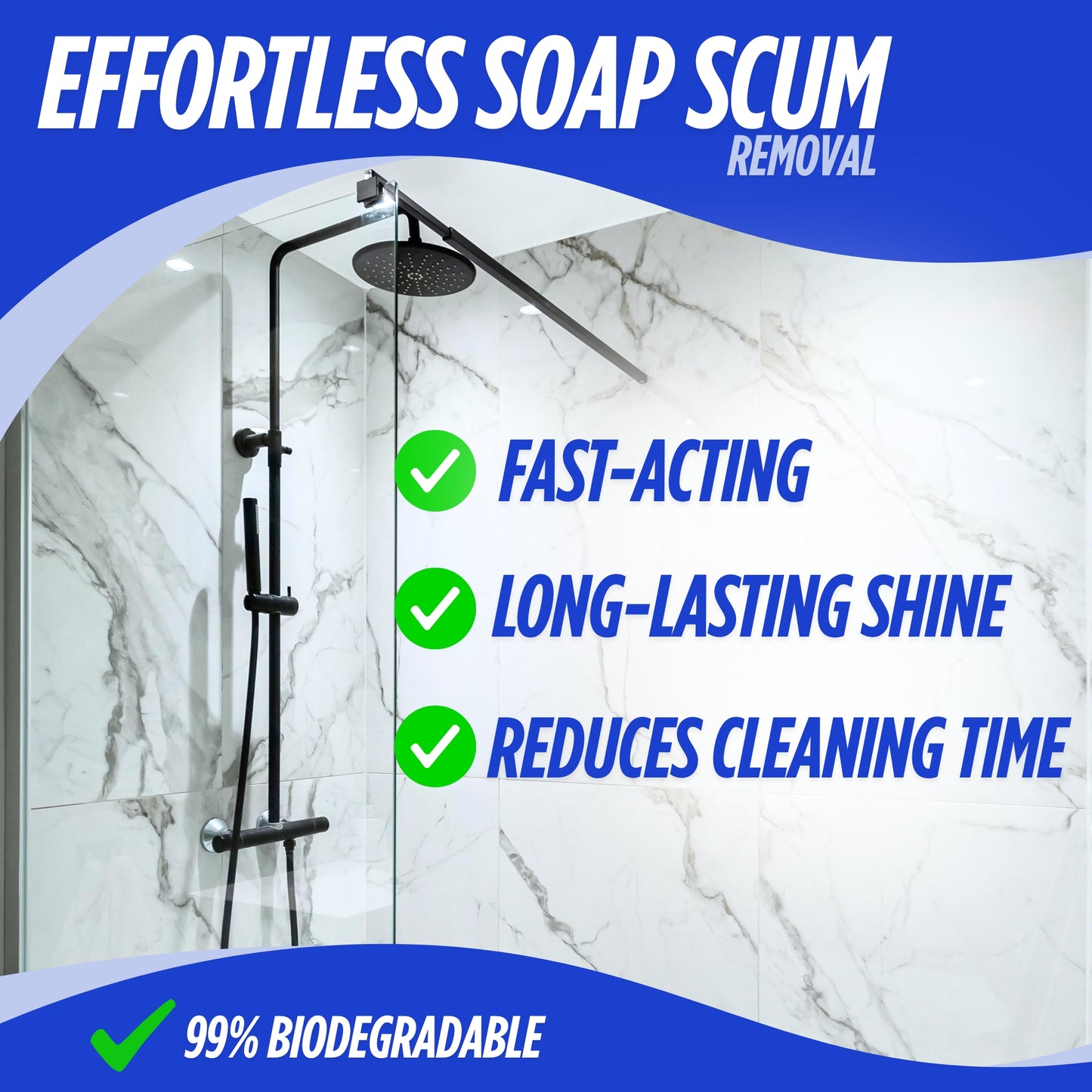 Deep Shower Cleaner + 4X Refill – Combo with Concentrate Bottle