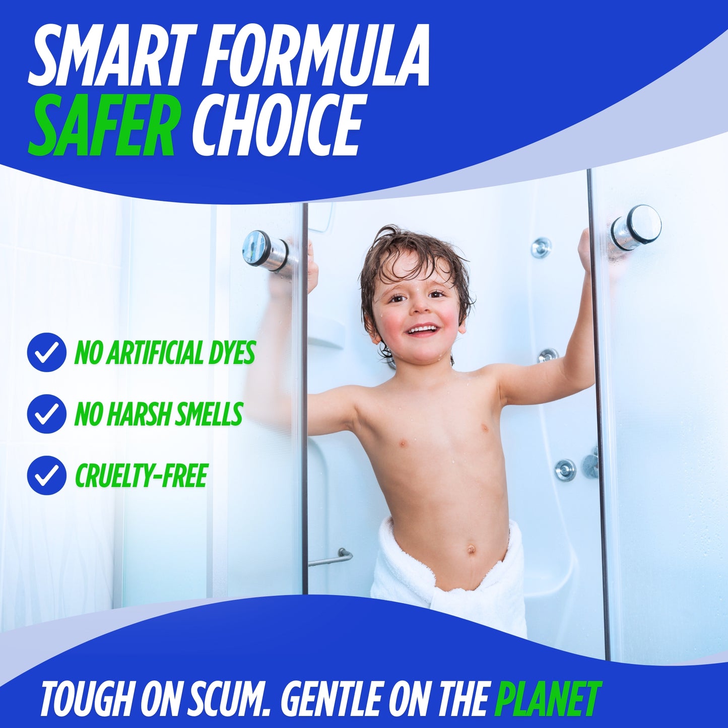Deep Shower Cleaner + 4X Refill – Combo with Concentrate Bottle