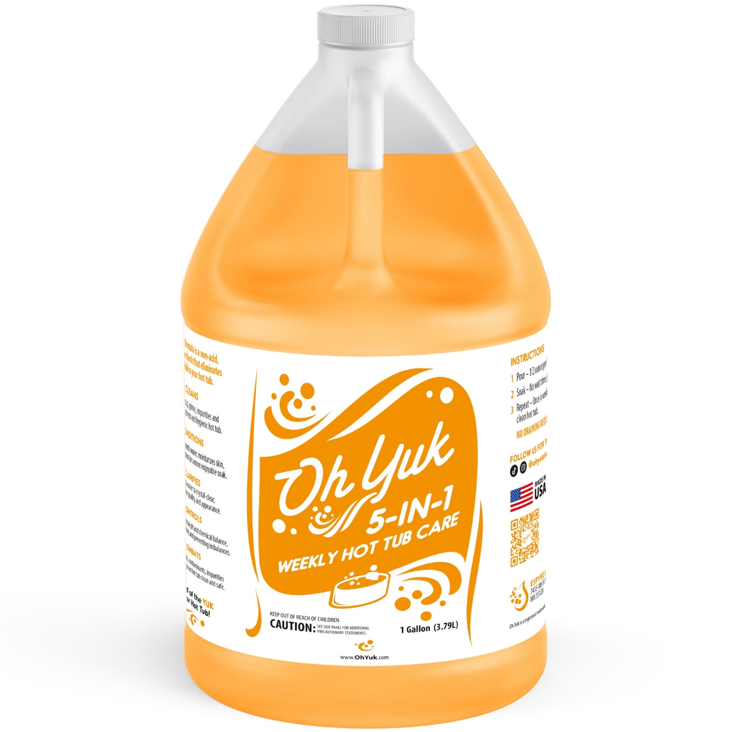 Oh Yuk 5-in-1 Weekly Hot Tub Chemicals - 1 Gallon