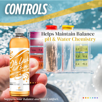 5-in-1 Weekly Hot Tub Care - All-in-One Spa Maintenance