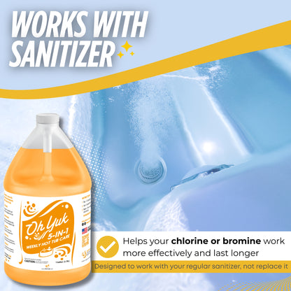 Oh Yuk 5-in-1 Weekly Hot Tub Chemicals - 1 Gallon