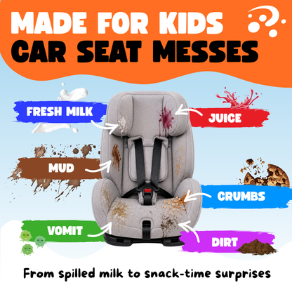 Oh Yuk Kids Car Seat Cleaner Spray – Probiotic Stain & Odor Remover – 27 fl oz