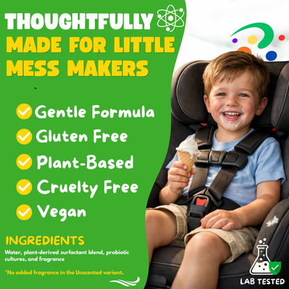 Oh Yuk Kids Car Seat Cleaner Spray – Probiotic Stain & Odor Remover – 27 fl oz